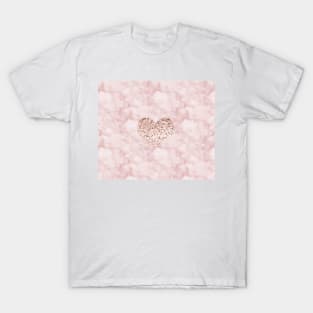 Rose gold - heart T-Shirt